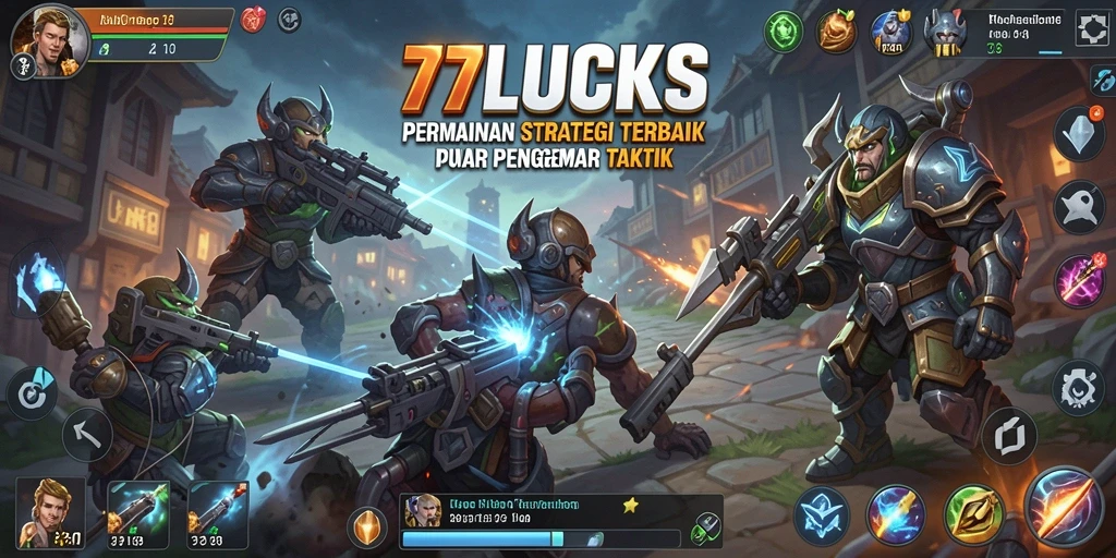Tampilan gameplay menarik dari 77LUCKS yang penuh strategi.