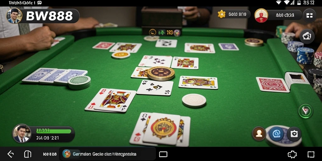Tampilan gameplay Gaple yang menarik dan interaktif di BW888.