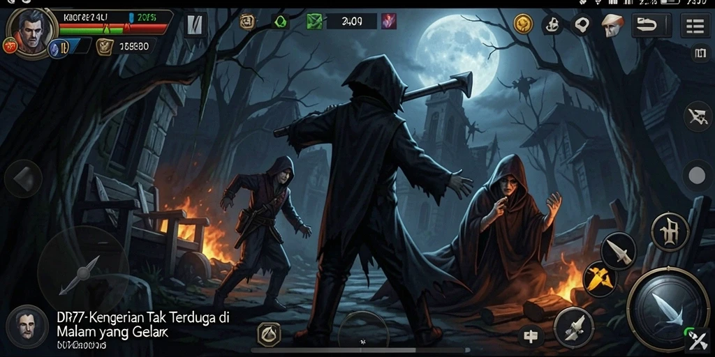 Screenshot dari gameplay menegangkan di IDR77.