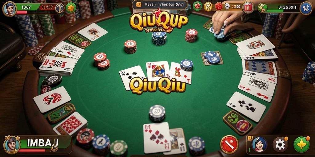 Gameplay seru IMBAJP dalam permainan QiuQiu.