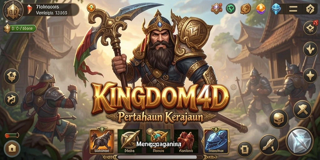Screenshot KINGDOM4D menampilkan strategi pertahanan yang intens.