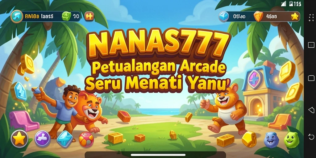 Tampilan gameplay seru dari NANAS777 dalam aksi arcade.