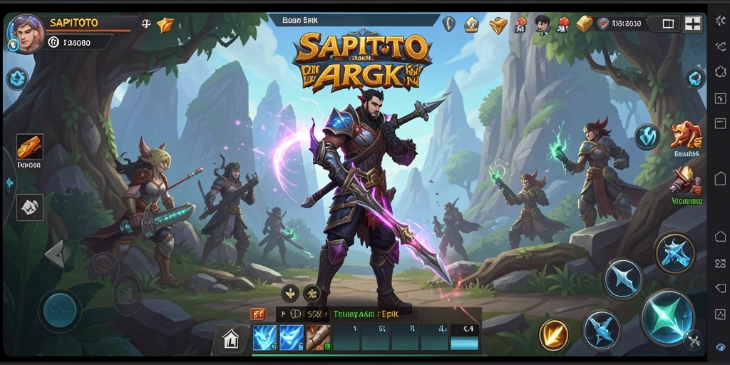 Tangkapan layar menarik dari gameplay ARPG penuh aksi.