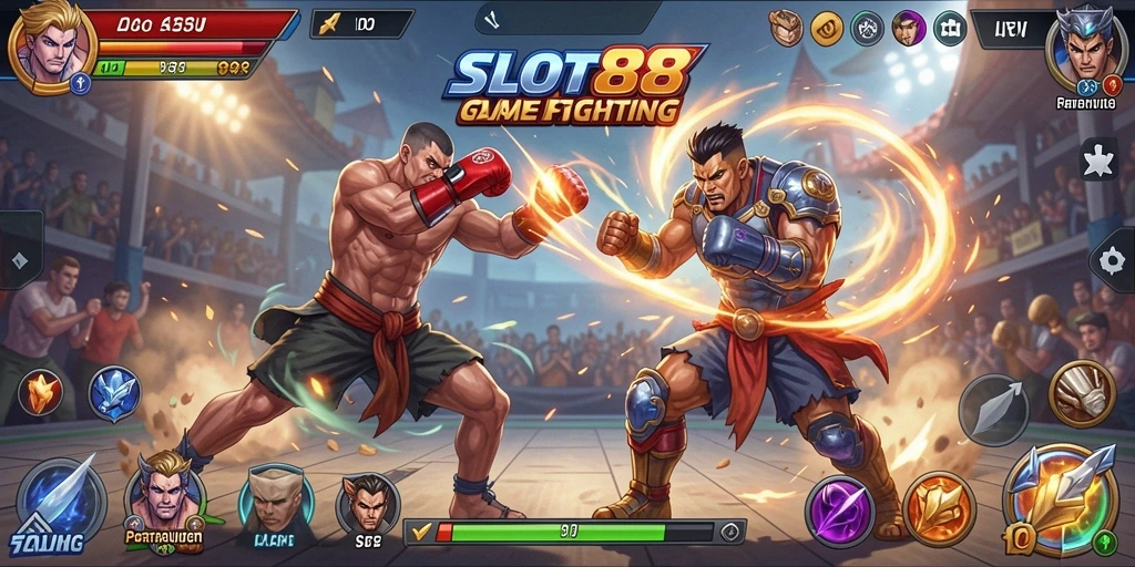 Tampilan gameplay seru dan mendebarkan dari SLOT88.