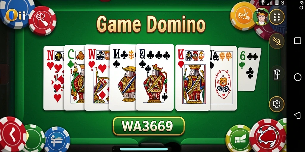 Tampilan gameplay Domino yang menarik dan interaktif.