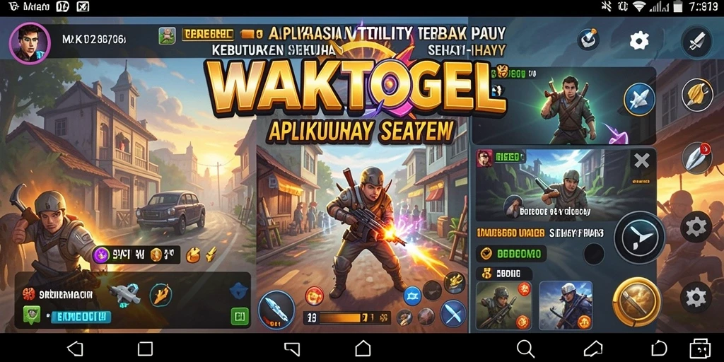 Tampilan utama WAKTOGEL yang menarik dan mudah dinavigasi.